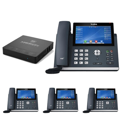 Business Phone System 'Mission Machines' Y400: Includes Yealink T48U Phones + 'Mission Machines' Server + Free 3 Months of 'Mission Machines' Phone Service