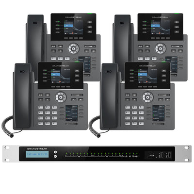 Business Phone System by Grandstream: 8 Line Enhanced Package