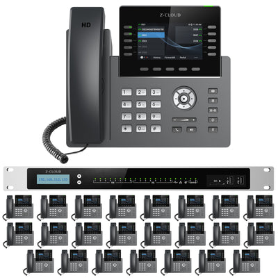 Business Phone System: MM S-308. Supports 8 Traditional Lines, 80 VoIP Lines & 300 Extensions