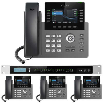 Business Phone System: MM S-308. Supports 8 Traditional Lines, 80 VoIP Lines & 300 Extensions