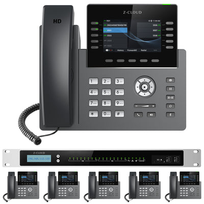 Business Phone System: MM S-308. Supports 8 Traditional Lines, 80 VoIP Lines & 300 Extensions