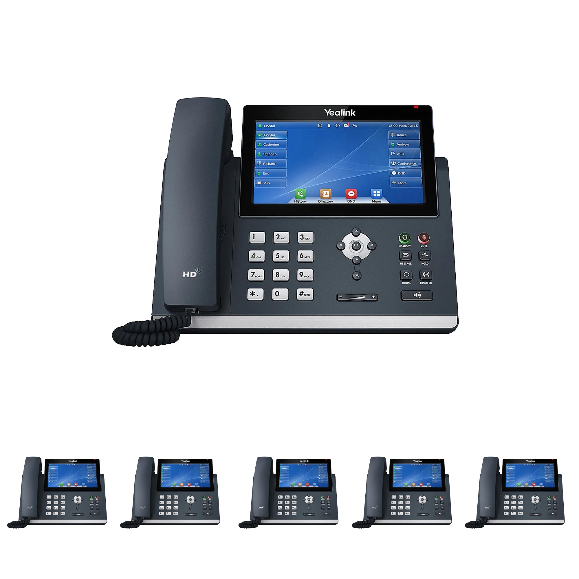 Business Phone System 'Mission Machines' Y400C: Includes Yealink T48U Phones + 'Mission Machines' Cloud Server + Free 3-Months of 'Mission Machines' Cloud Phone Service