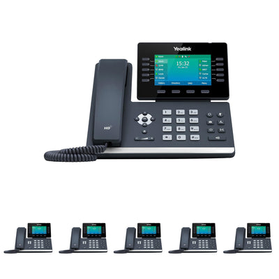 Business Phone System 'Mission Machines' Y300C: Includes Yealink T54W Phones + 'Mission Machines' Cloud Server + Free 3-Months of 'Mission Machines' Cloud Phone Service