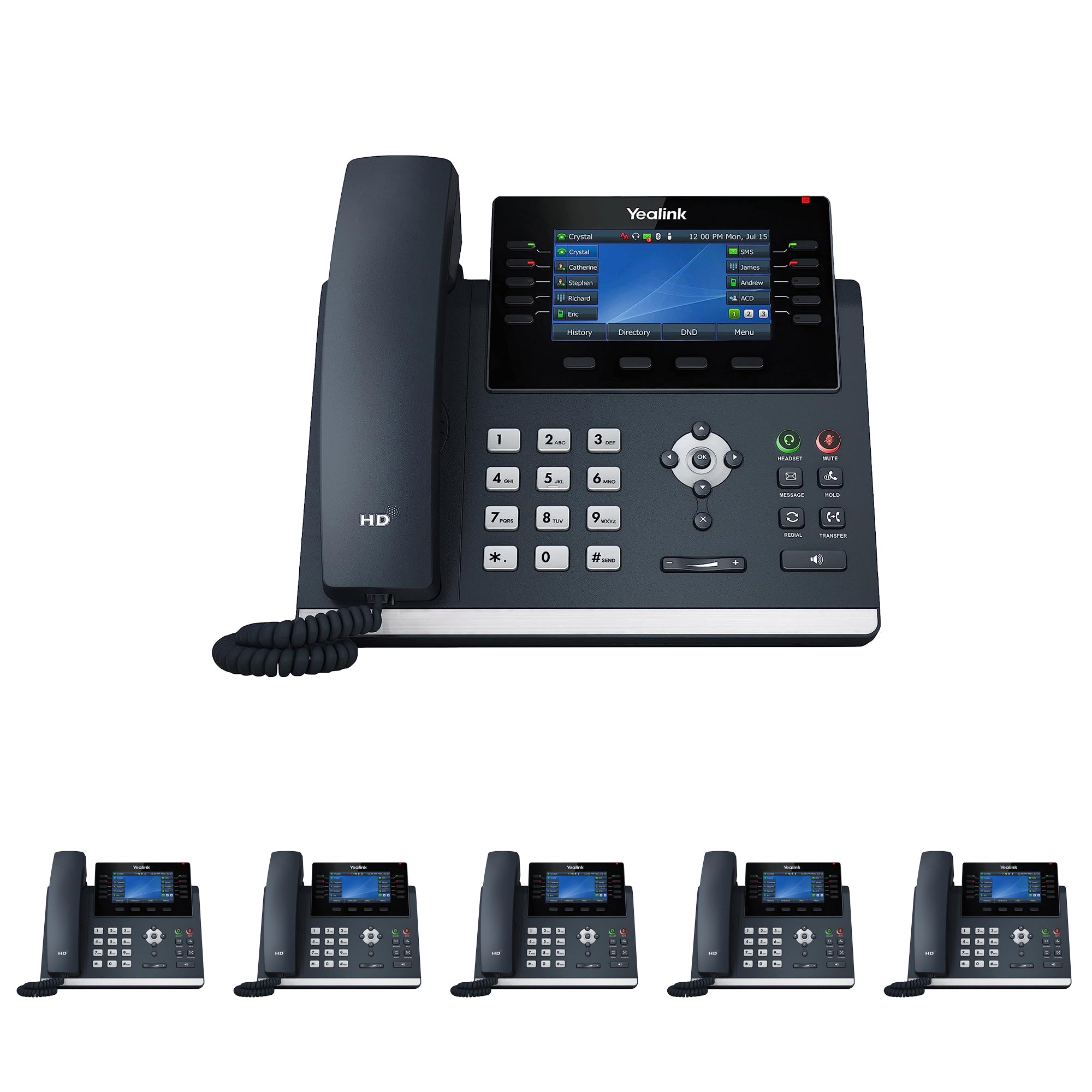 Business Phone System 'Mission Machines' Y200C: Includes Yealink T46U Phones + 'Mission Machines' Cloud Server + Free 3-Months of 'Mission Machines' Cloud Phone Service