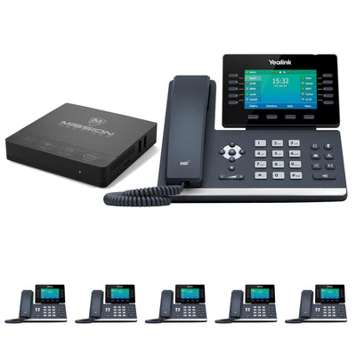 Business Phone System 'Mission Machines' Y300: Includes Yealink T54W Phones + 'Mission Machines' Server + Free 3 Months of 'Mission Machines' Phone Service