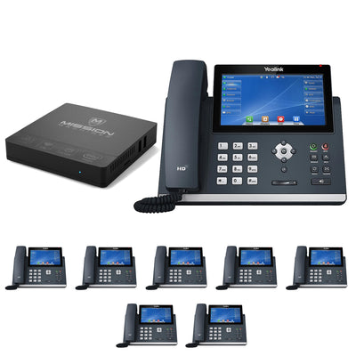 Business Phone System 'Mission Machines' Y400: Includes Yealink T48U Phones + 'Mission Machines' Server + Free 3 Months of 'Mission Machines' Phone Service