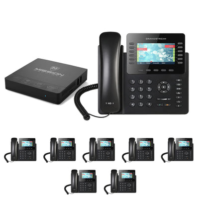 Business Phone System 'Mission Machines' G300: Includes Grandstream 2170 Phones + 'Mission Machines' Server + Free 3 Months of 'Mission Machines' Phone Service
