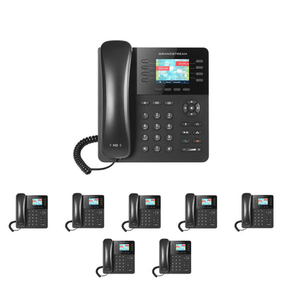 Business Phone System 'Mission Machines' G200C: Includes Grandstream GXP2135 Phones + 'Mission Machines' Cloud Server + Free 3-Months of 'Mission Machines' Cloud Phone Service