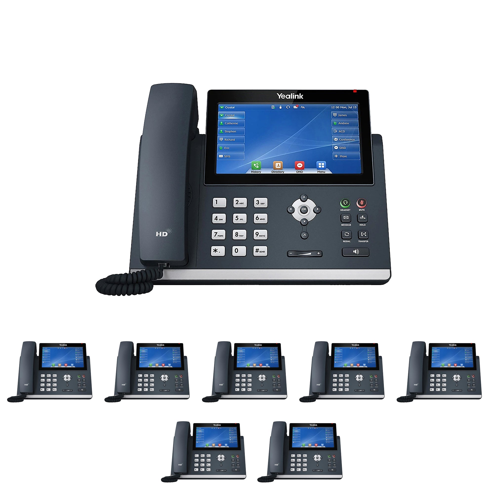 Business Phone System 'Mission Machines' Y400C: Includes Yealink T48U Phones + 'Mission Machines' Cloud Server + Free 3-Months of 'Mission Machines' Cloud Phone Service