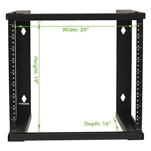 9U Wall Mount Open Frame 19" Server Equipment Rack