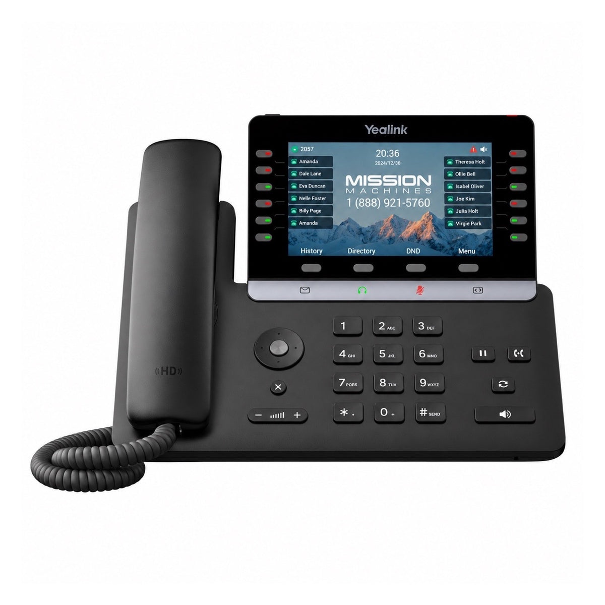 Business Phone System by Yealink: Pack of 4 Phones Model T85W