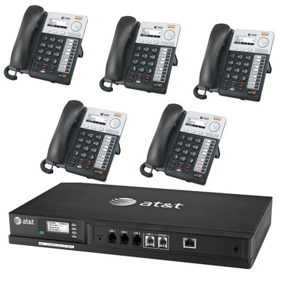 AT&T Syn248 Phone System with 5 IP Phones