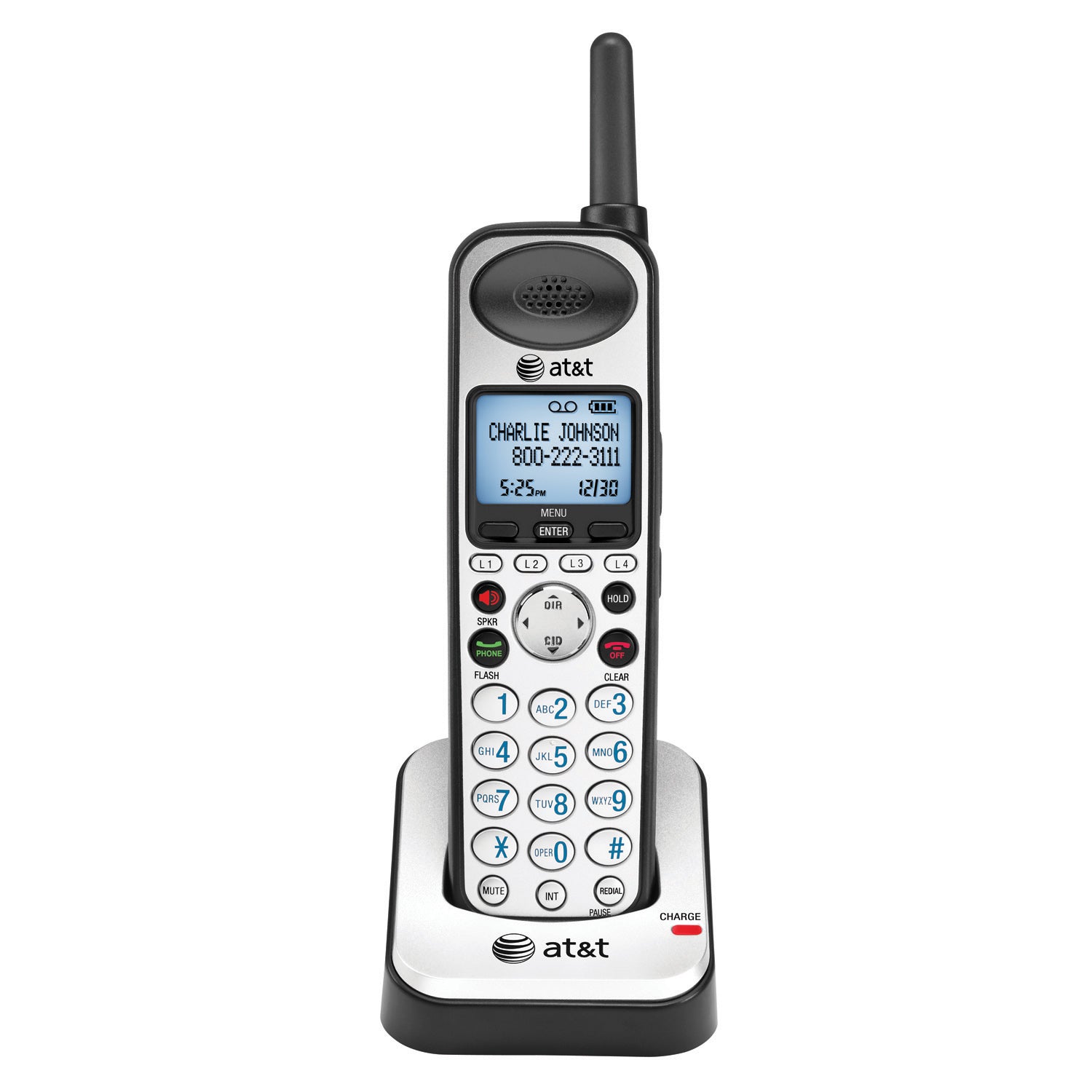 AT&T 4-Line Business Phone System with 4 Cordless Handsets & 1 Corded Wireless Desk Phone