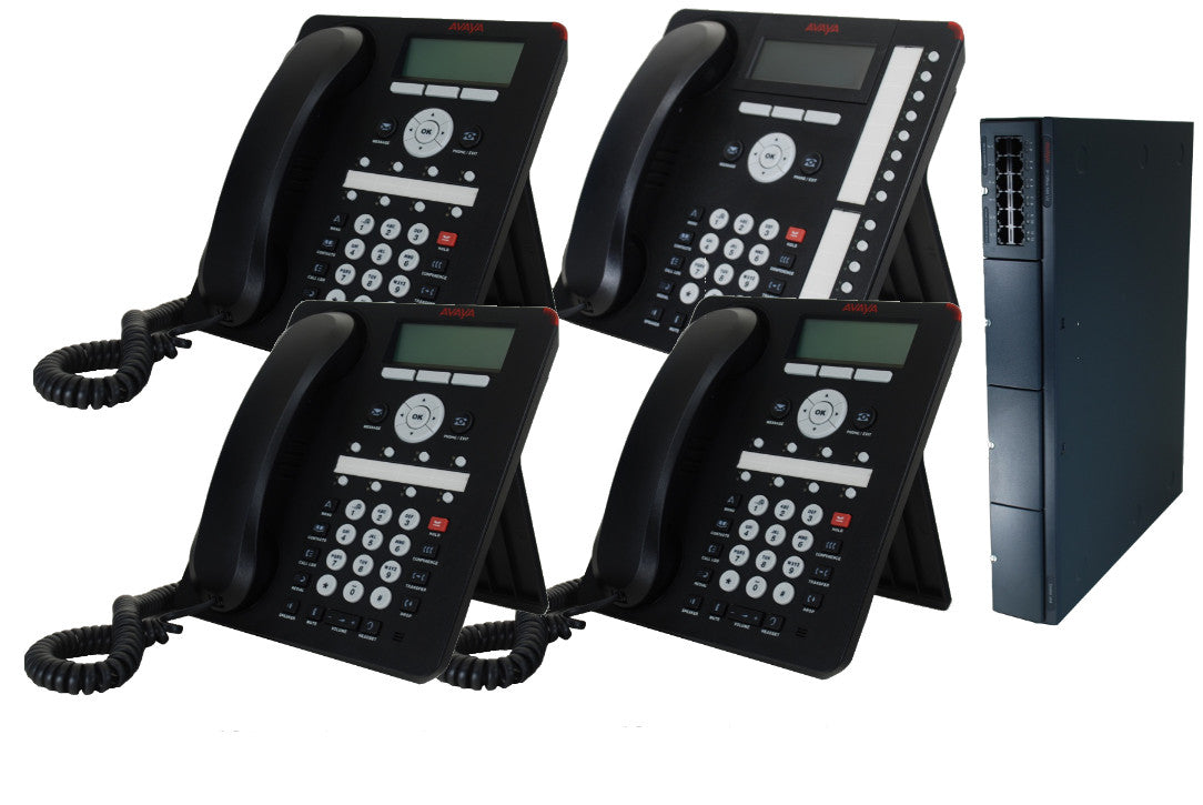 Avaya Business Phone System with 4 Phones