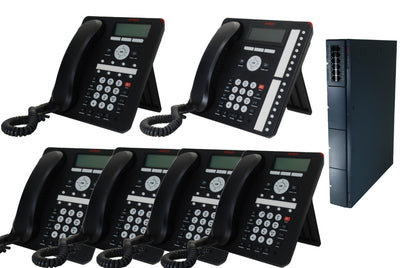 Avaya Business Phone System with 6 Phones