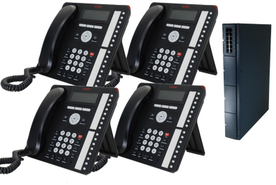 Business Phone System by AVAYA: Essential IP Edition (4 Phone Bundle)