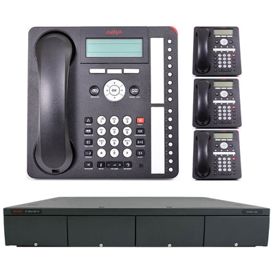 Avaya Business Phone System with 4 Phones