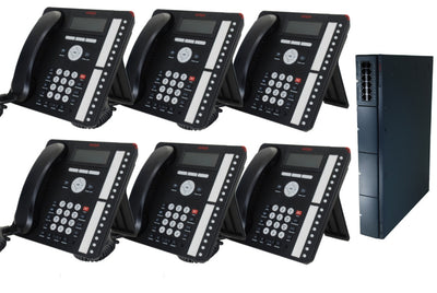 Business Phone System by AVAYA: Essential IP Edition (6 Phone Bundle)