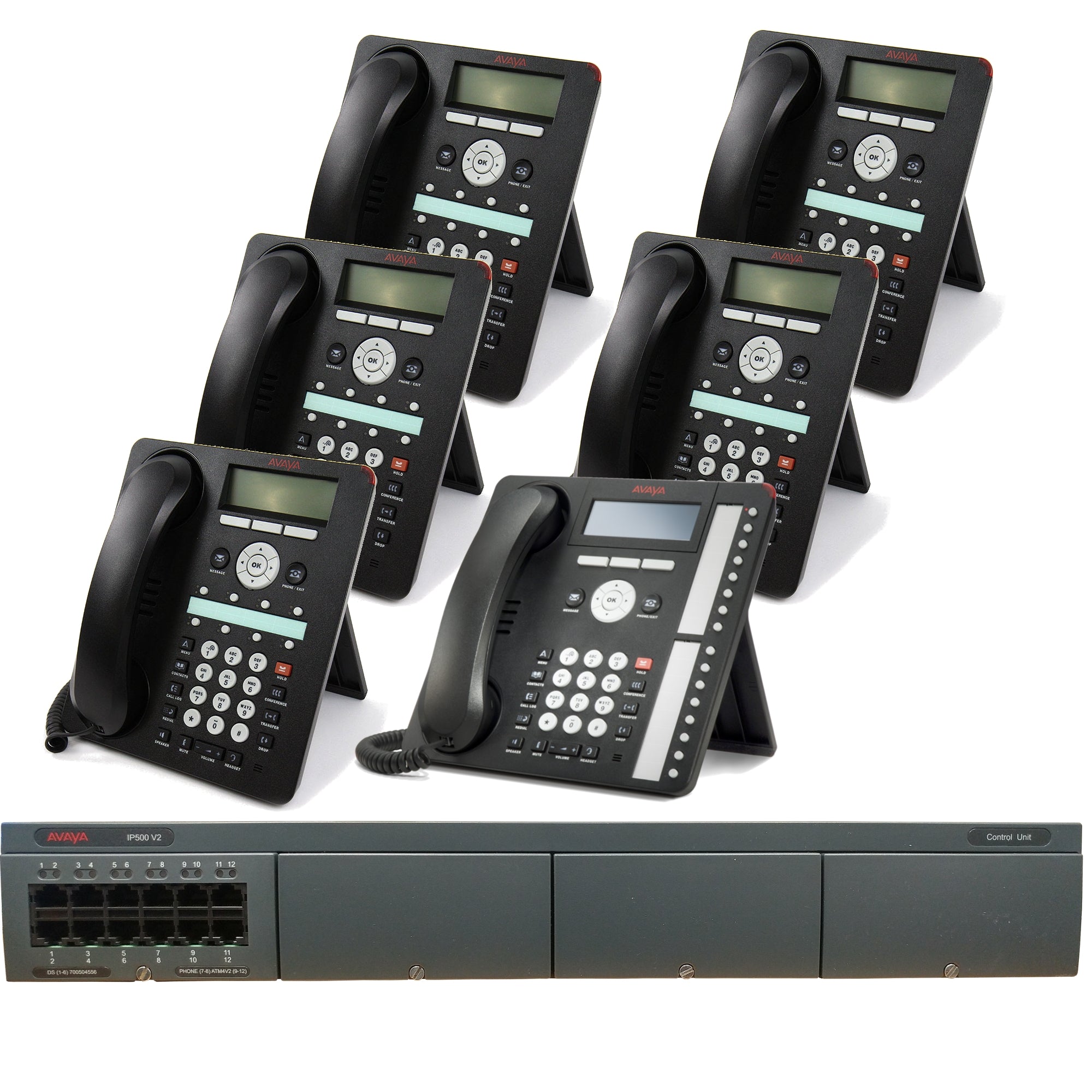 Business Phone System by AVAYA: Basic DIGITAL Edition (6 Phone Bundle)