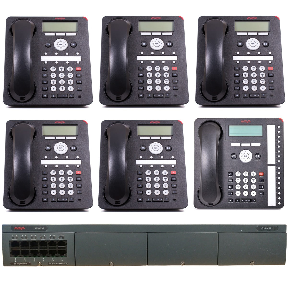 Business Phone System by AVAYA: Basic DIGITAL Edition (6 Phone Bundle)