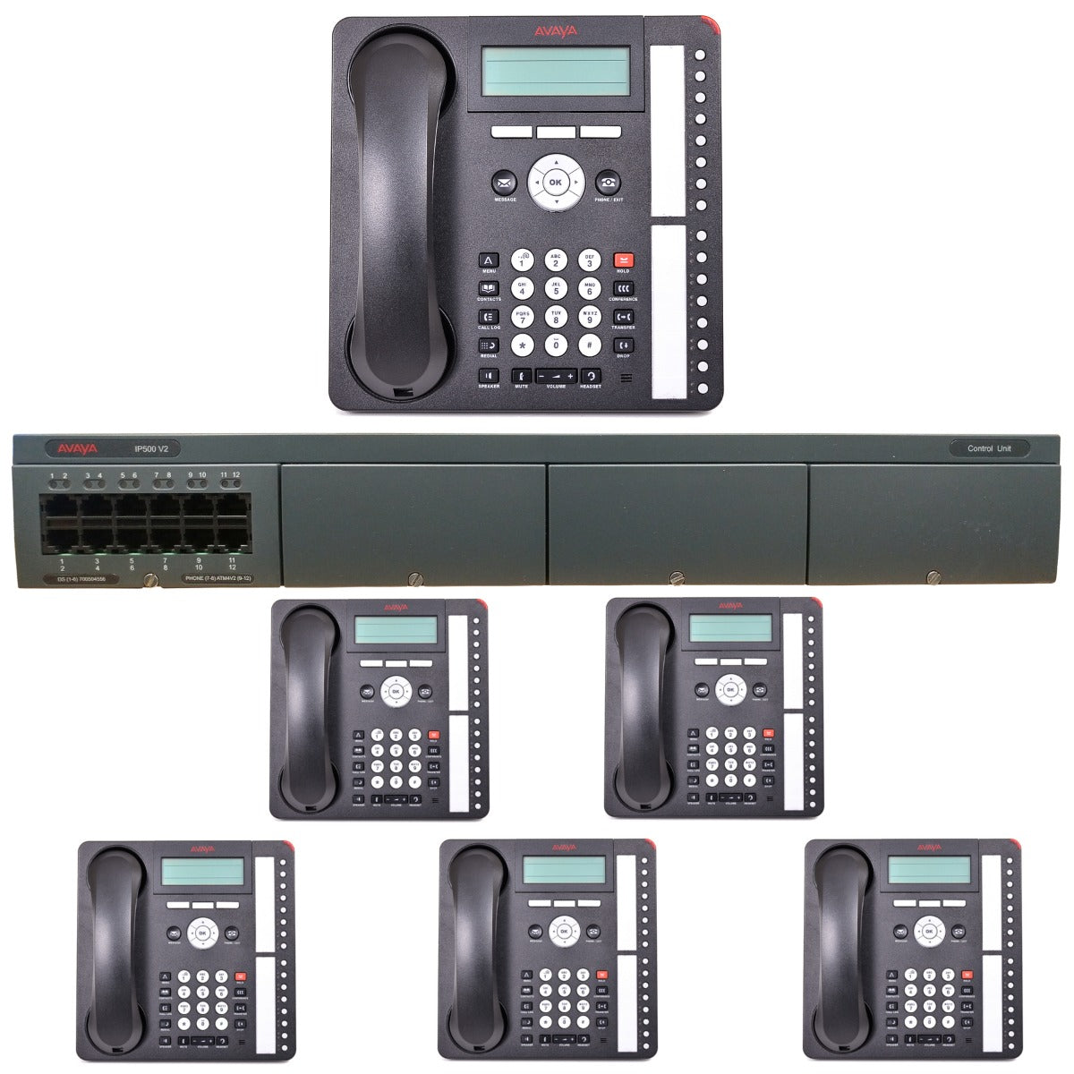 Business Phone System by AVAYA: Essential IP Edition (6 Phone Bundle)