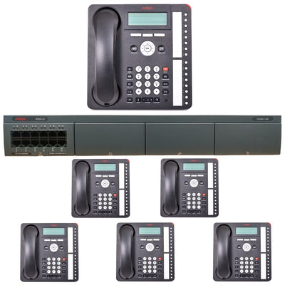 Business Phone System by AVAYA: Essential IP Edition (6 Phone Bundle)