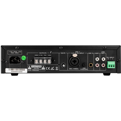 DA40T 40W Tabletop Mixer-Amplifier 70V/100V