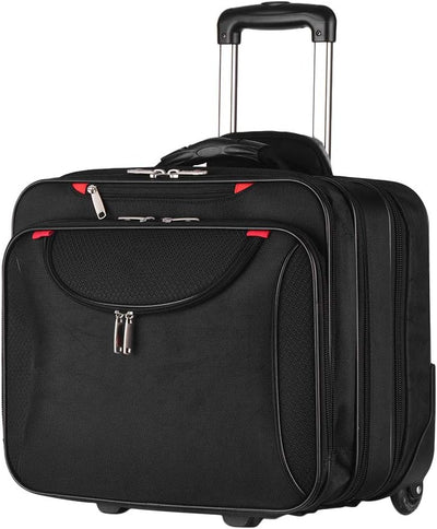 Demo Kit Rolling Briefcase Rolling Laptop Bag Computer Case with Wheels