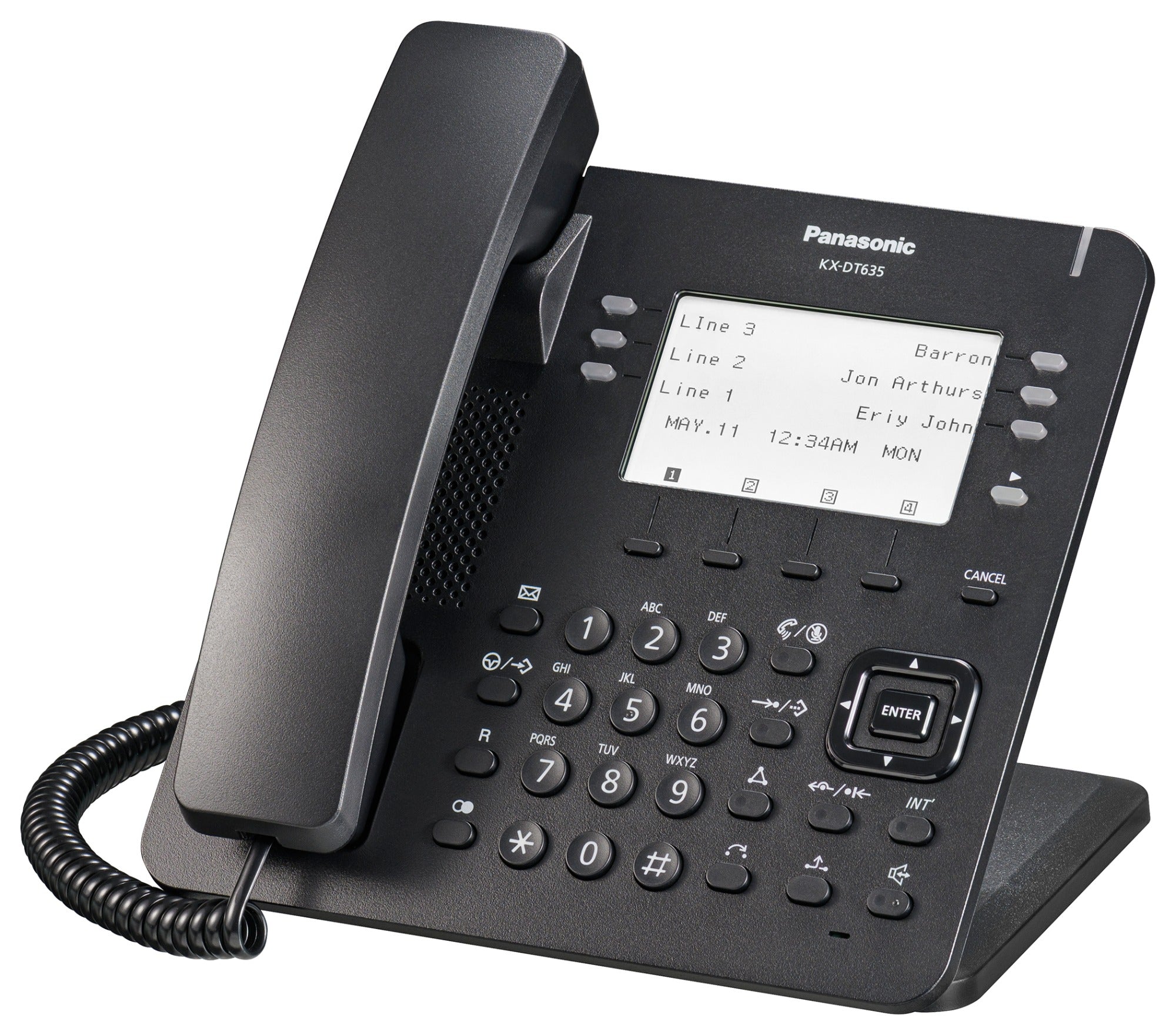 Panasonic KX-DT635-B Black Digital Display Speakerphone