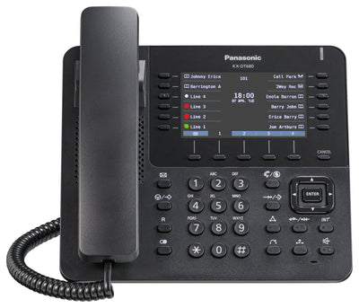 Panasonic KX-DT680-B Black Digital Display Speakerphone 4.3 inch Color LCD