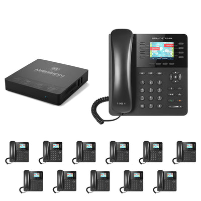 Business Phone System 'Mission Machines' G200: Includes Grandstream 2135 Phones + 'Mission Machines' Server + Free 3 Months of 'Mission Machines' Phone Service