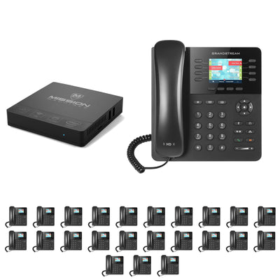 Business Phone System 'Mission Machines' G200: Includes Grandstream 2135 Phones + 'Mission Machines' Server + Free 3 Months of 'Mission Machines' Phone Service