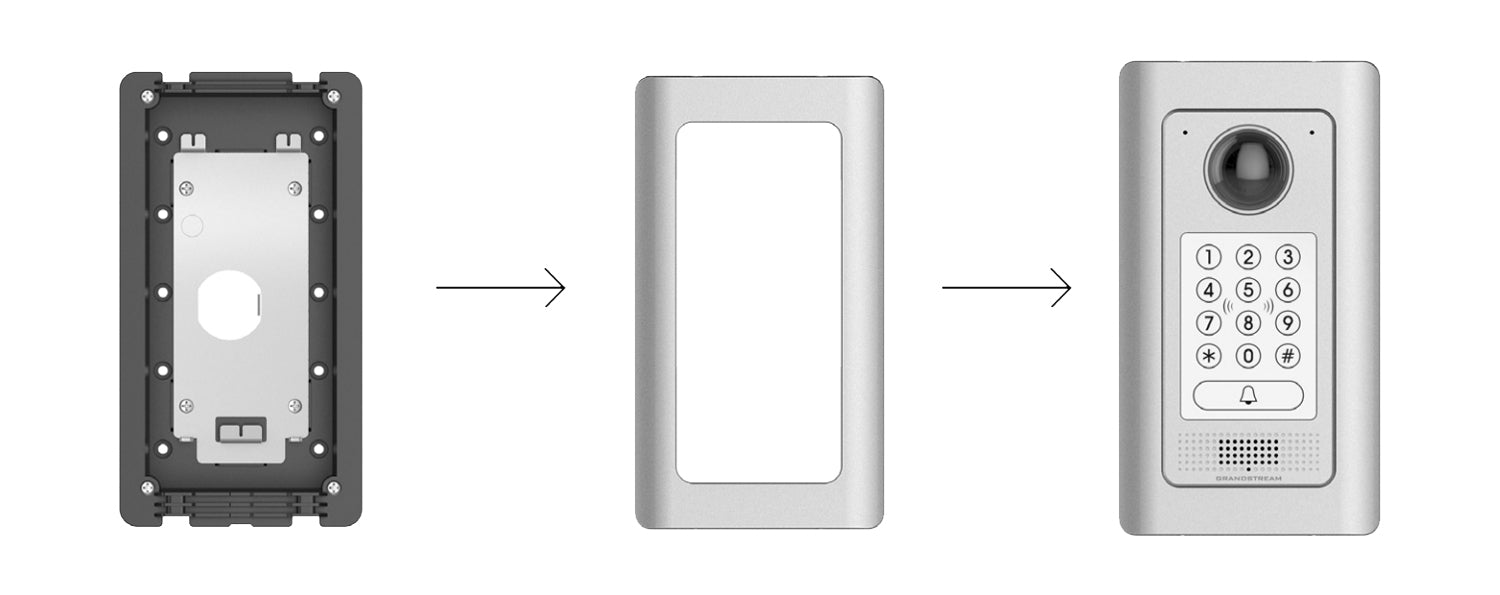 Grandstream Wall Mount Kit for the GDS3710 and GDS3705