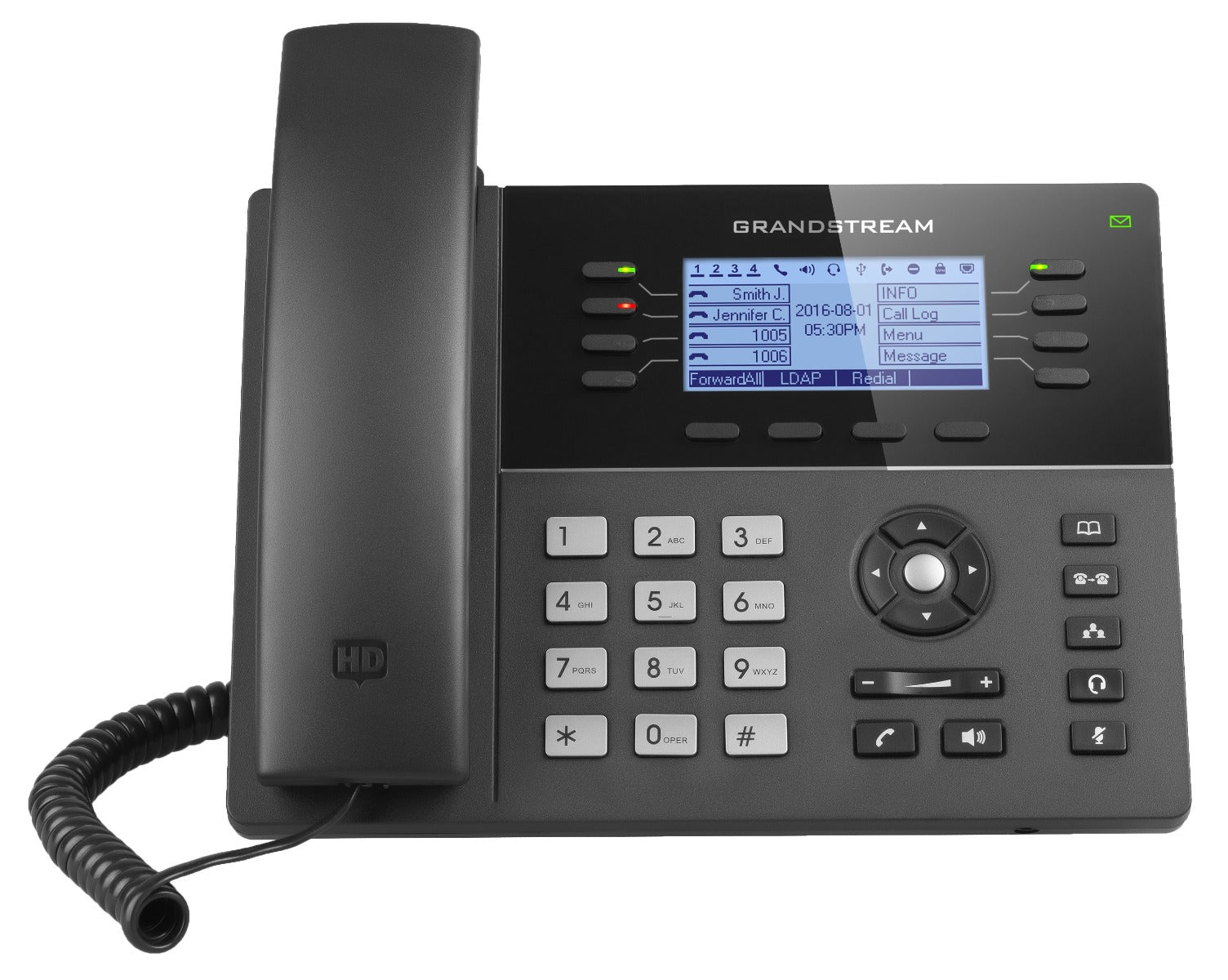 Grandstream GXP1780 Powerful Mid-range 8-Line, 4SIP Accounts Phone