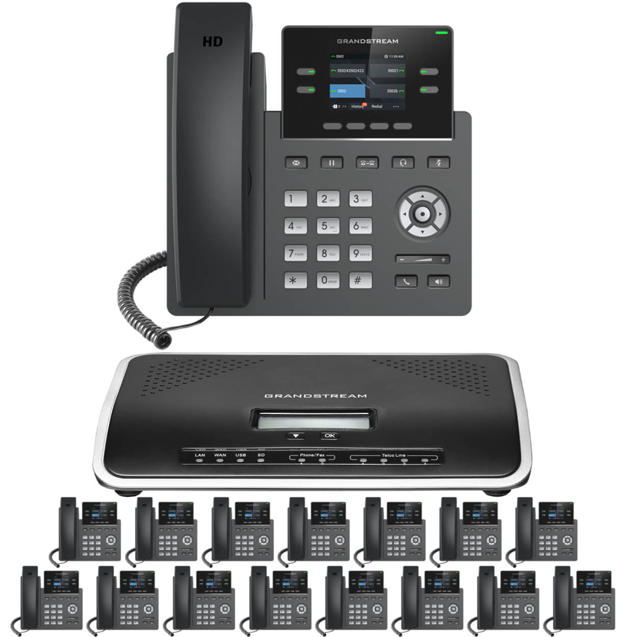 Business Phone System by Grandstream: IP-PBX Office Phone System
