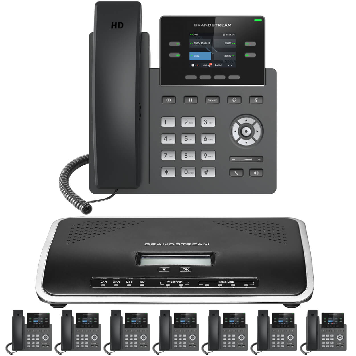 Business Phone System by Grandstream: IP-PBX Office Phone System