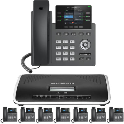 Business Phone System by Grandstream: 2613 Phones Package IP-PBX Office Phone System Includes 2-Year Warranty