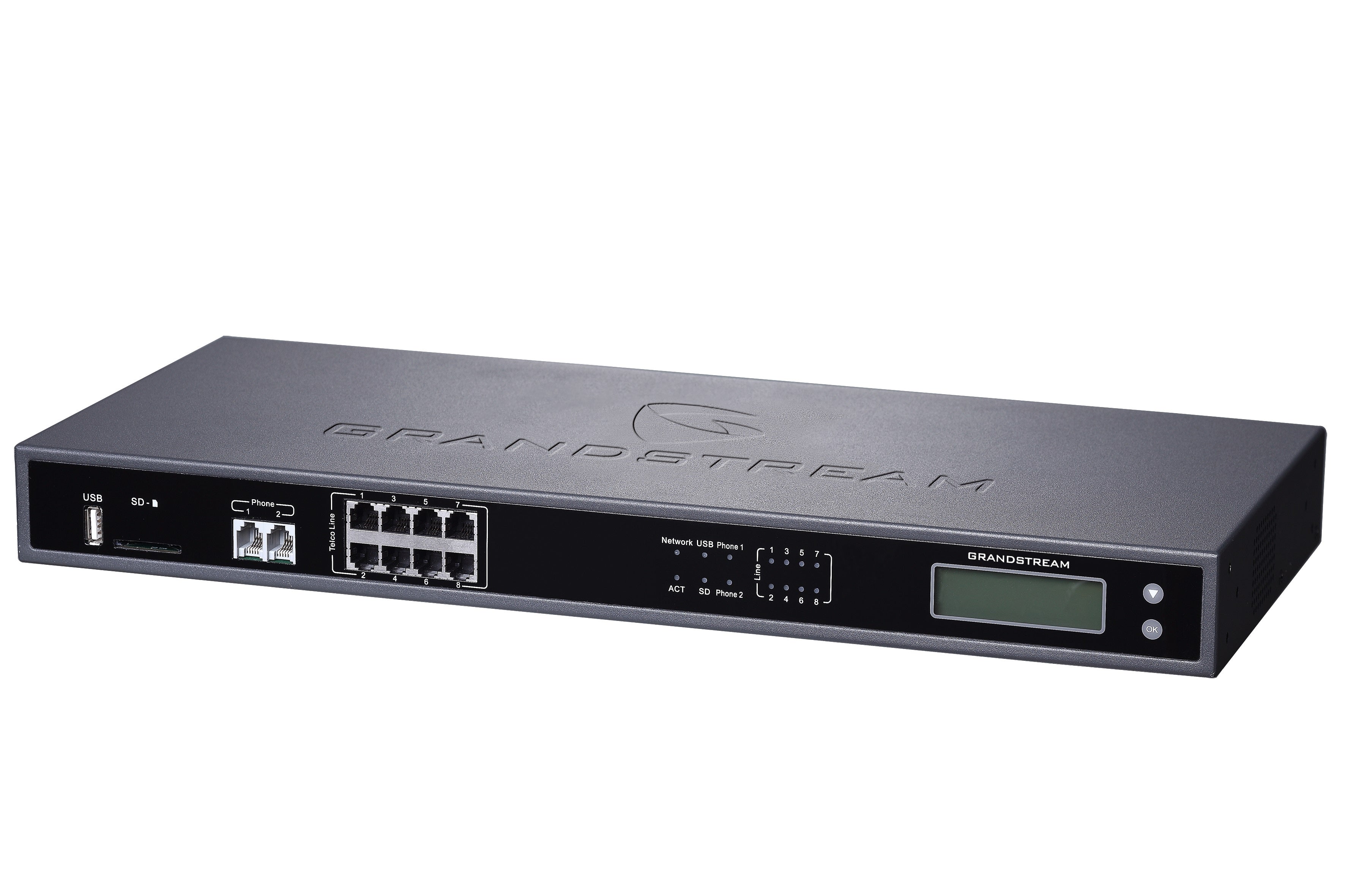 Grandstream Business Phone System UCM6208 with 8FXO and 2FXS Control Unit