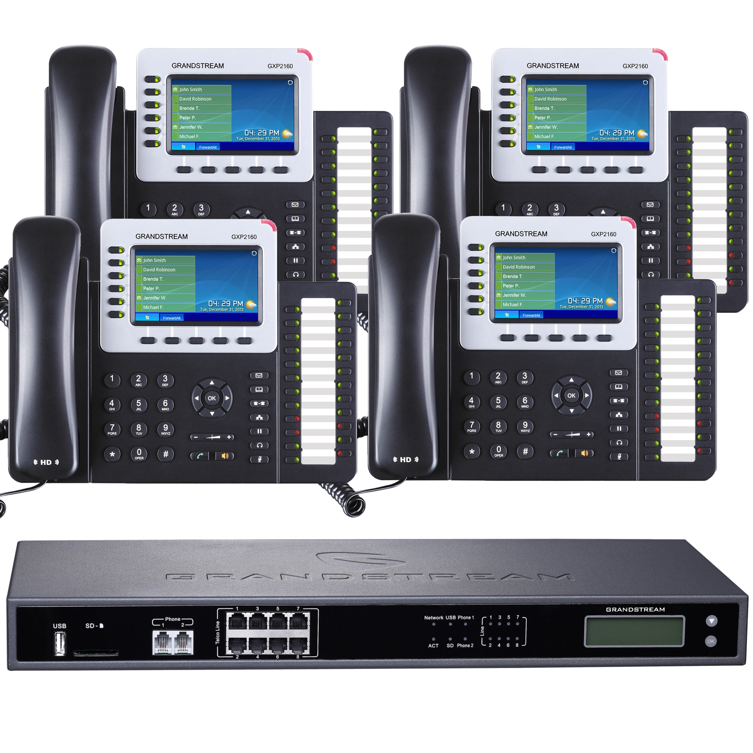 Business Phone System by Grandstream: 8 Line Ultimate Package