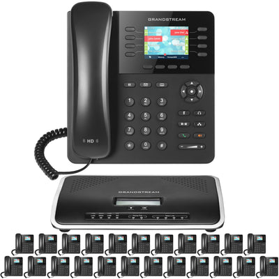 Business Phone System by Grandstream: 2135 Phones Package IP-PBX Office Phone System Includes 2-Year Warranty