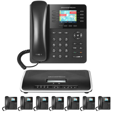 Business Phone System by Grandstream: 2135 Phones Package IP-PBX Office Phone System Includes 2-Year Warranty
