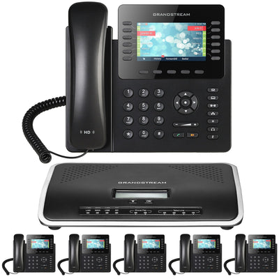 Business Phone System by Grandstream: 2170 Phones Package IP-PBX Office Phone System Includes 2-Year Warranty