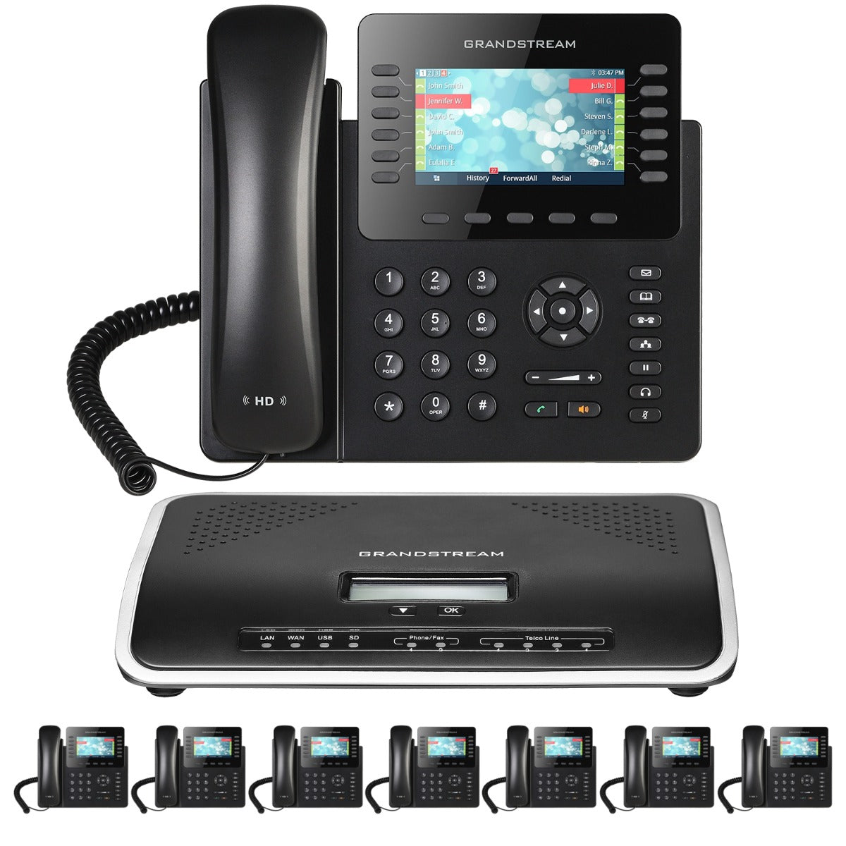 Business Phone System by Grandstream: 2170 Phones Package IP-PBX Office Phone System Includes 2-Year Warranty