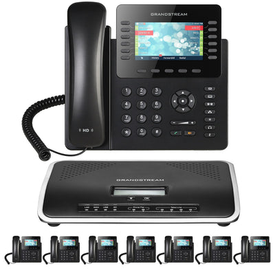 Business Phone System by Grandstream: 2170 Phones Package IP-PBX Office Phone System Includes 2-Year Warranty