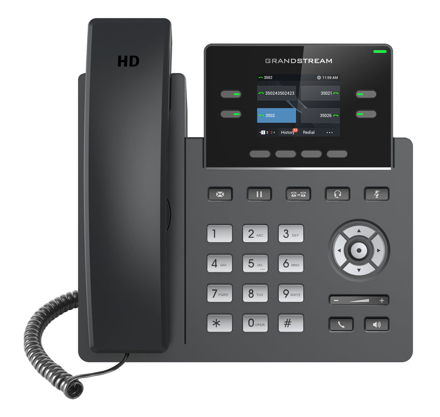 Grandstream GRP2612W Carrier-Grade IP Phone 2 SIP Accounts WiFi