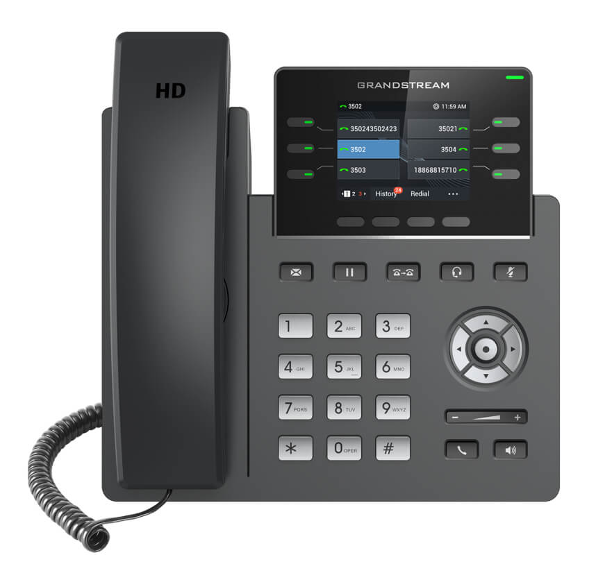 Business Phone System by Grandstream: 2613 Phones Package IP-PBX Office Phone System Includes 2-Year Warranty