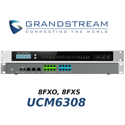 Grandstream UCM6308 Video Series Business Phone Server With 8FXO, 8FXS Control Unit