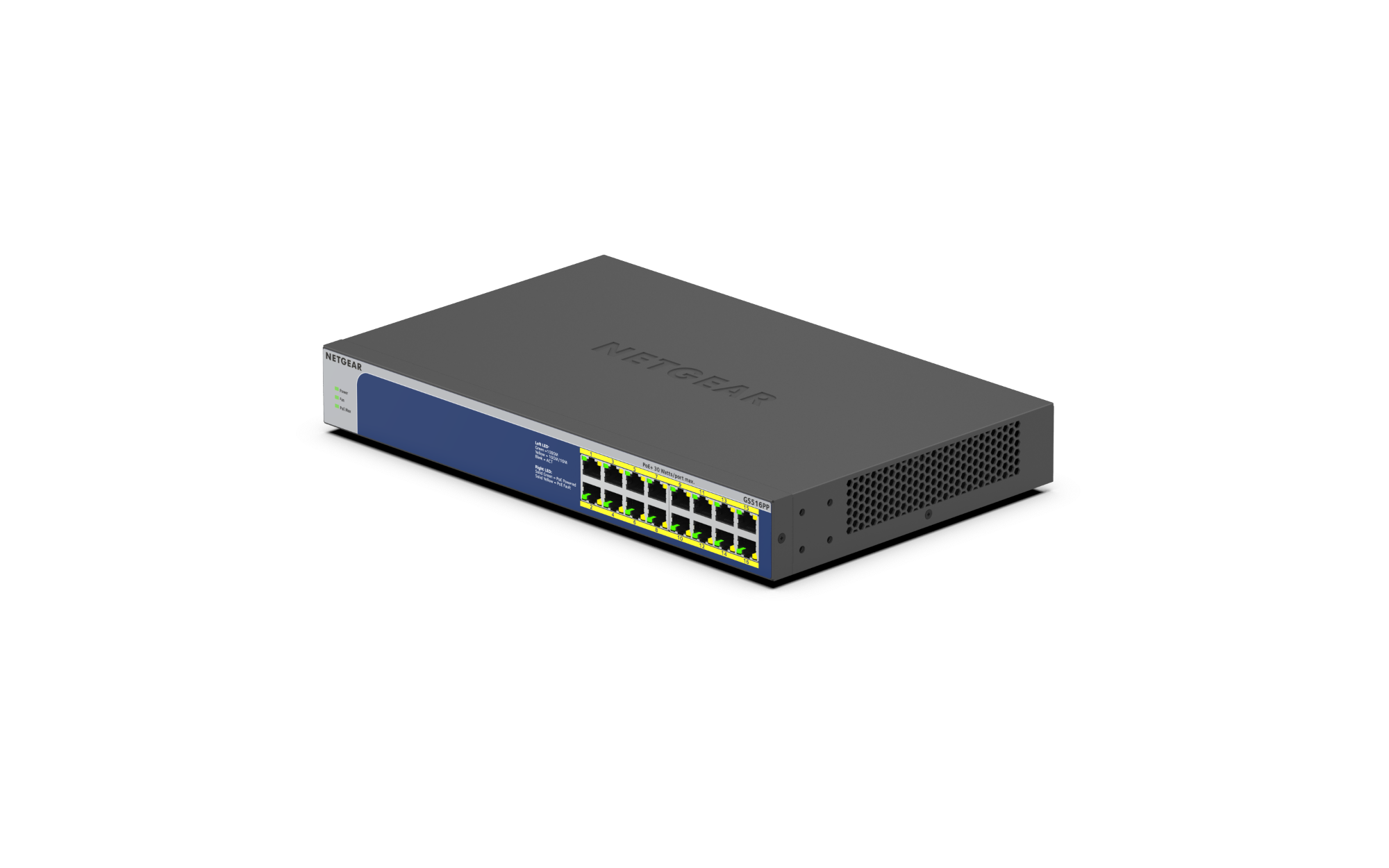 Netgear 16-Port Gigabit Ethernet High-Power PoE+ Unmanaged Switch (260W)