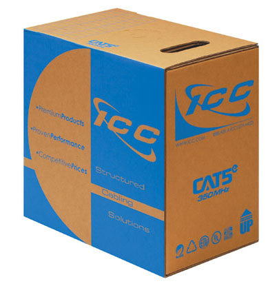 Cat5 White 1000' Box PVC