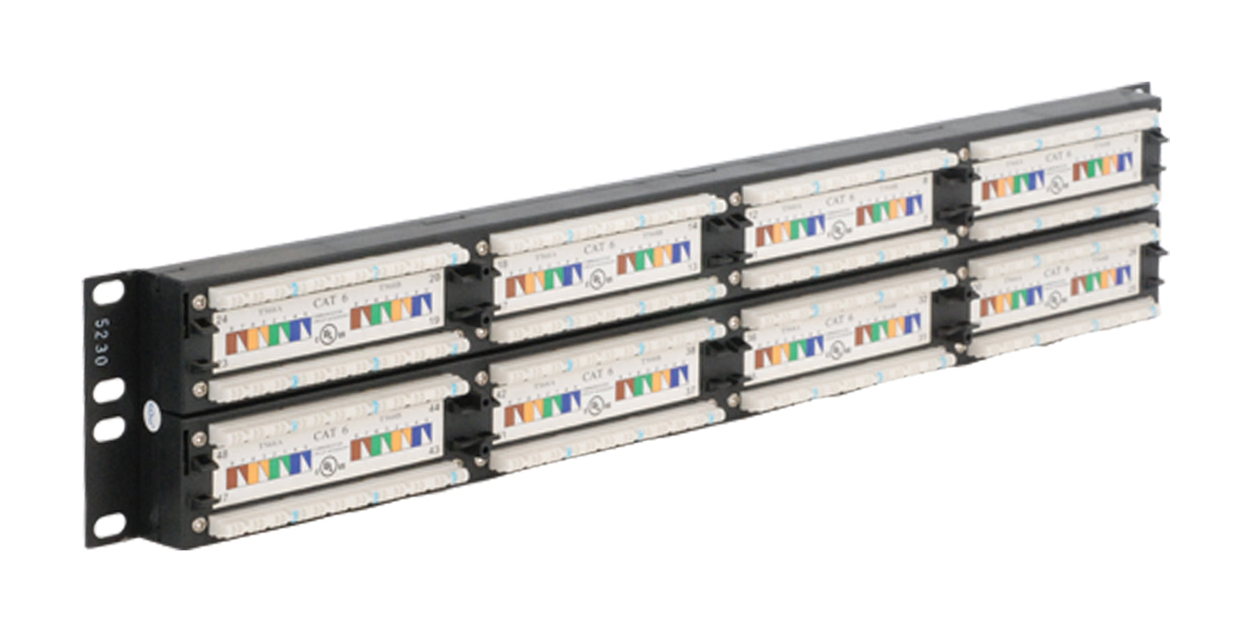 ICC Cat 6 110 Type Patch Panel, 48-Port, 2 RMS